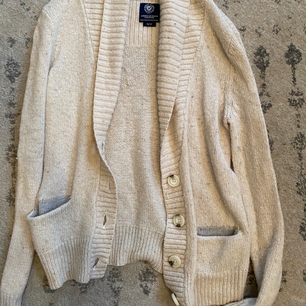 AE buttoned sweater